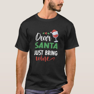 Camiseta Caros Papais noeis, Tragam Vinho Papais noeis Engr