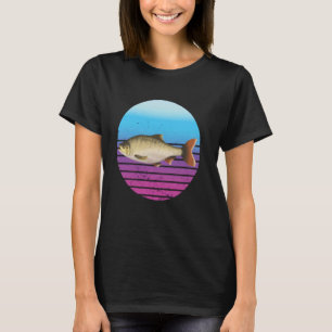 Camiseta carpa cruciana peixe realista vida aquática nature