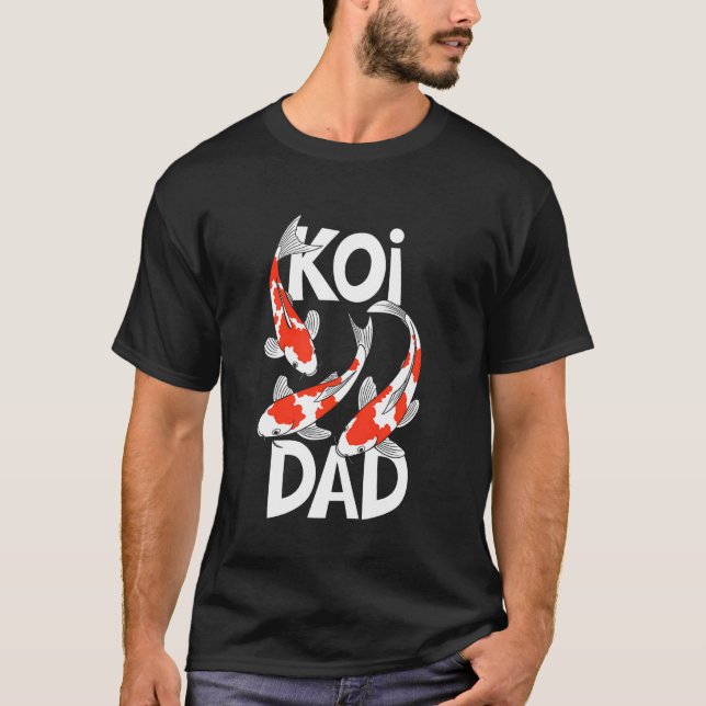 Camiseta Carpa japonesa koi dad (Frente)