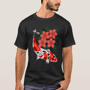 Camiseta Carpa Japonesa Peixe Japonês Flor de Cerejeira 68