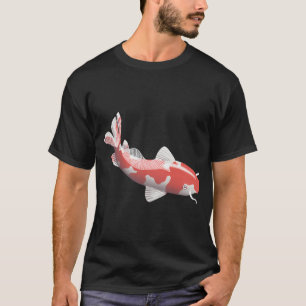 Camiseta carpa koi estilo japonês