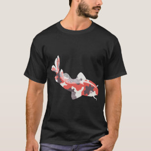 Camiseta carpa koi estilo japonês