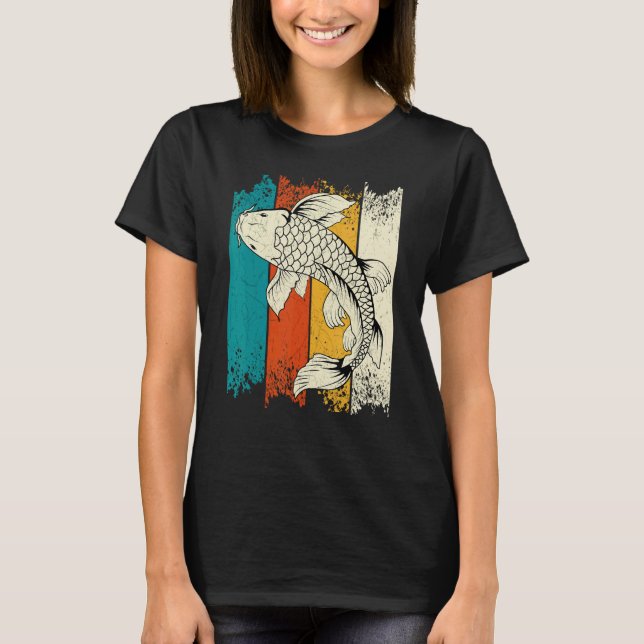 Camiseta Carpa Koi Peixe Koi Vintage (Frente)