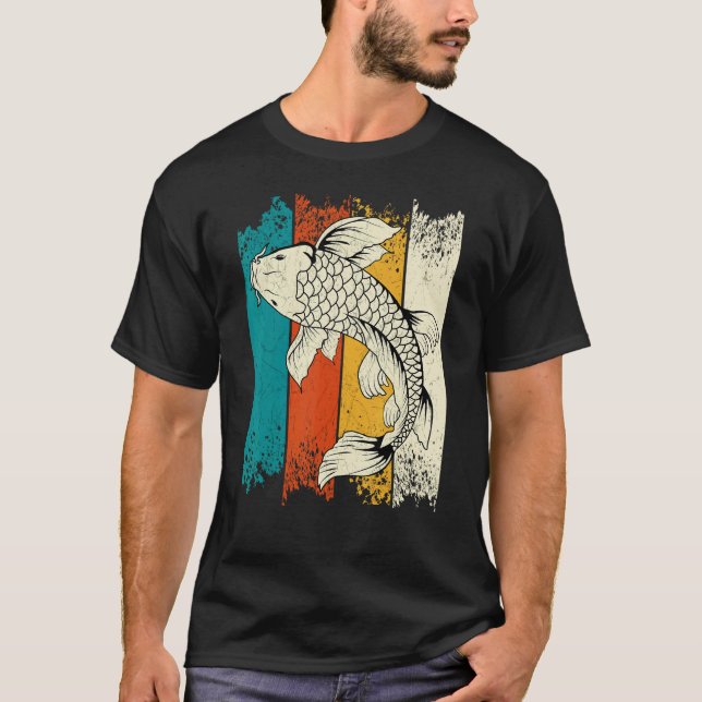 Camiseta Carpa Koi Peixe Koi Vintage (Frente)