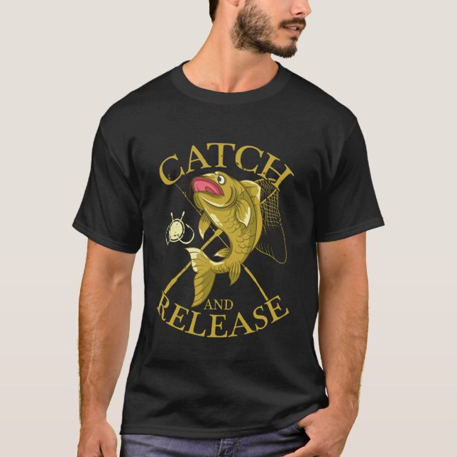 Camiseta Carpa Pega e Solta Caça de Carpa (Frente)