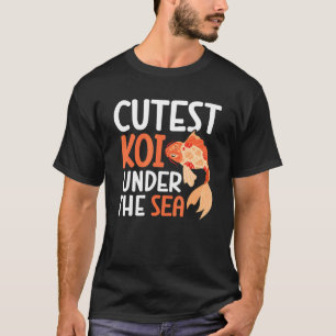 Camiseta Carpa Peixe Koi Nishikigoi Peixe Flor de Cerejeira