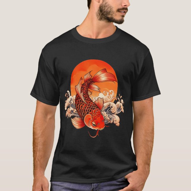 Camiseta Carpa Peixe Laranja (Frente)