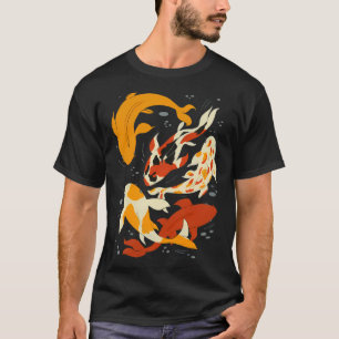 Camiseta Carpas em Água Preta