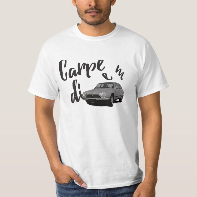 Camiseta Carpe Diem com GS - em 9 cores - DIY (Frente)