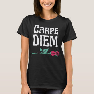 Camiseta Carpe Diem Motivational Wisdom Dark Academia