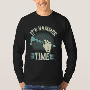 Camiseta Carpenter, é o tempo do martelo Woodman Profession