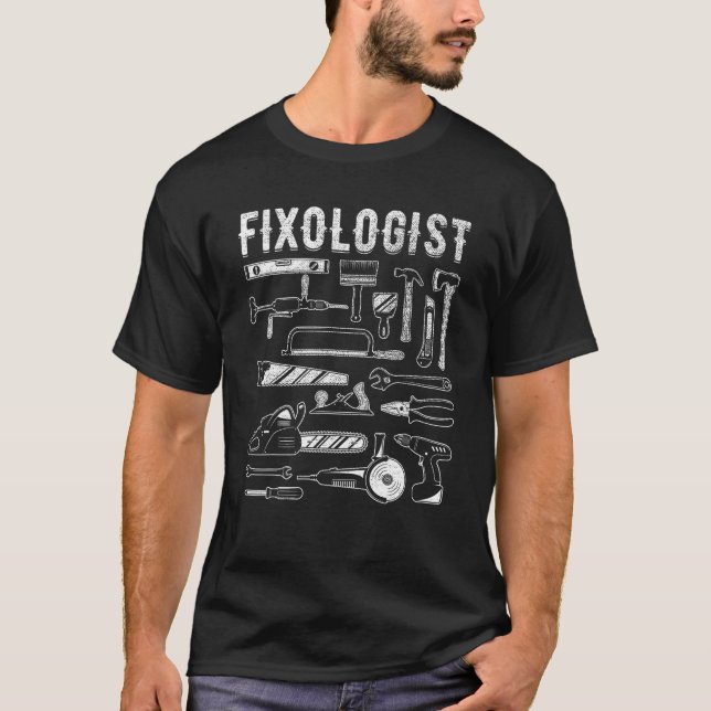 Camiseta Carpenter Fixologista Repairman Tech DIY Mechanic  (Frente)