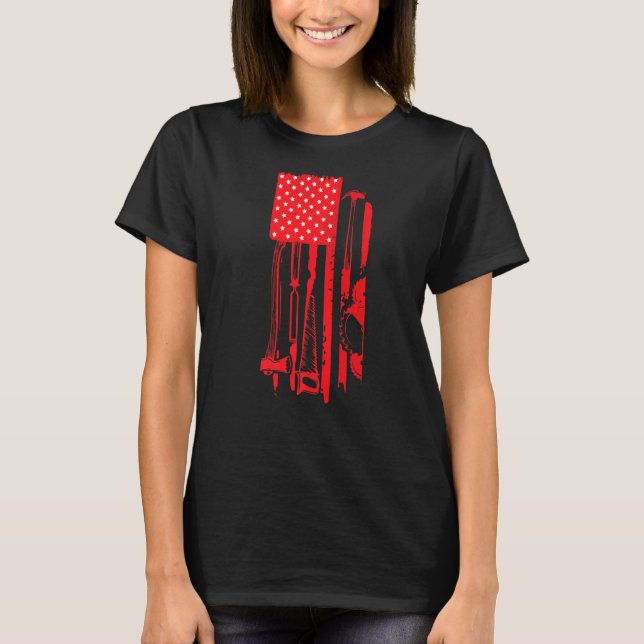 Camiseta Carpenter Hardware Store Lumberjack EUA (Frente)