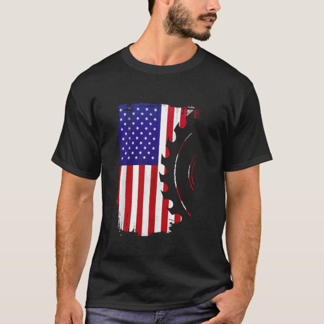 Camiseta Carpenter Sawdust 4 De Julho Para Trabalhadores Da (Frente)