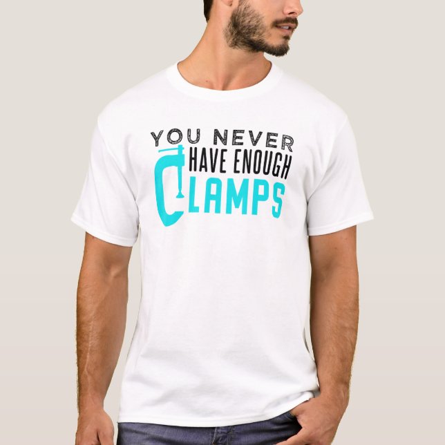 Camiseta Carpenter Woodworking Clamps Design 1 (Frente)
