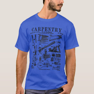 Camiseta Carpentry Carpenter Tools Handyman Vintage Patente