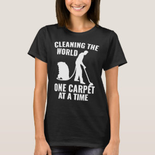 Camiseta Carpete Limpando O Mundo Um Carpete De Cada Vez