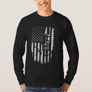 Camiseta Carpintaria do carpinteiro de madeira de bandeira 