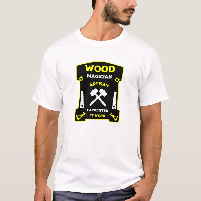 Camiseta Carpintaria E Madeira (Frente)