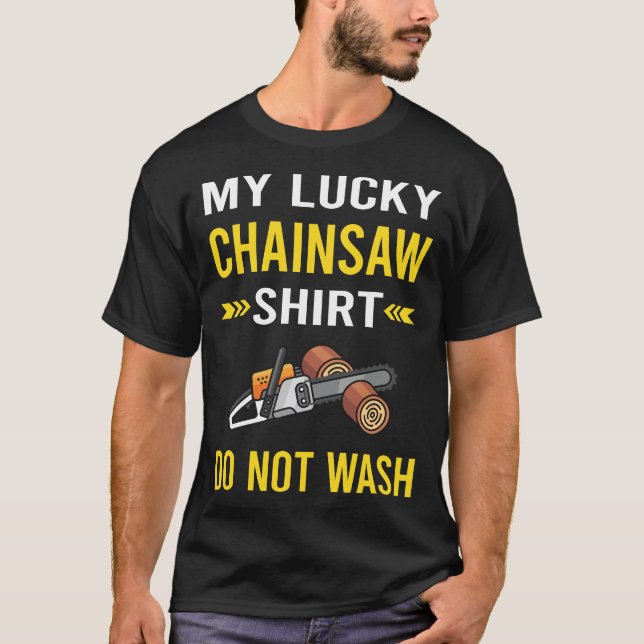 Camiseta Carpinteiro de madeira do Arborista Chainsaw (Frente)