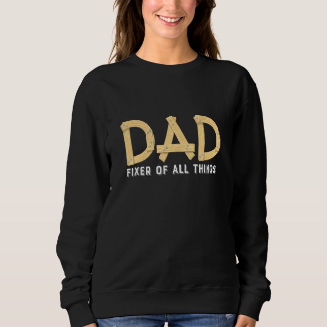 Camiseta Carpinteiro De pai Um Contratante Com Ferramentas  (Frente)