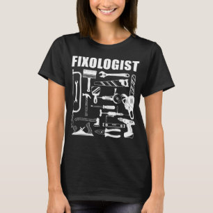 Camiseta Carpinteiro Fixologista Trabalhador de Madeira Art