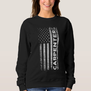 Camiseta Carpinteiro Patriótico Trabalhos em Madeira Madeir