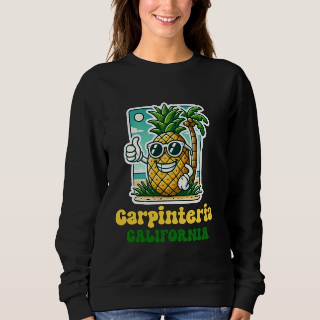 Camiseta Carpinteria California CA Cute Beach Pineapple Thu (Frente)
