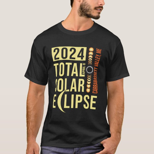 Camiseta Carrabassett Valley Maine Total Solar Eclipse Apri (Frente)