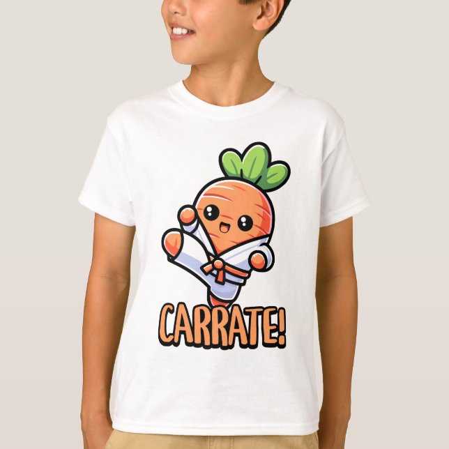 Camiseta Carrate! Carrot Carrot Cartoon (Frente)