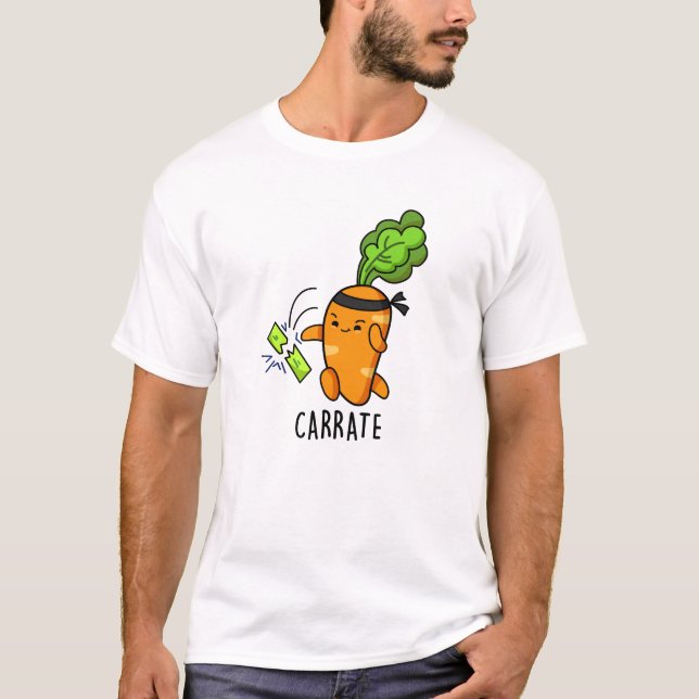 Camiseta Carrate Funny Carrot Karate Pun (Frente)