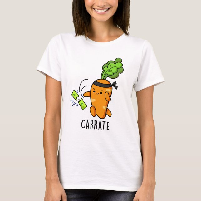 Camiseta Carrate Funny Carrot Karate Pun (Frente)