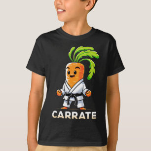 Camiseta Carrate Funny Karate Professor de Cenoura Estudant