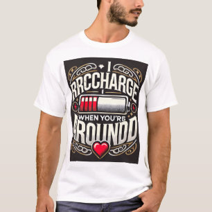 Camiseta Carregado com amor Quando estou com você 💖 - T-Sh