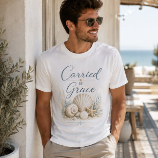 Camiseta Carregado pela Graça – Inspiração Costeira