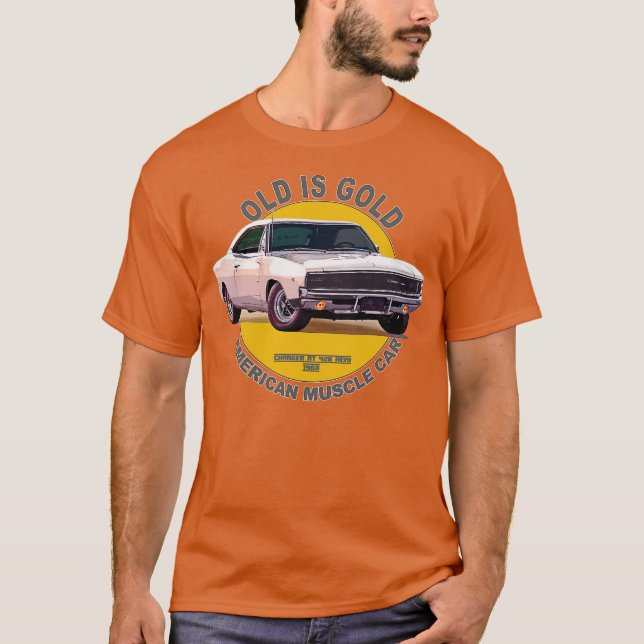 Camiseta Carregador RT 426 Hemi American Muscle 60s 70s Ant (Frente)