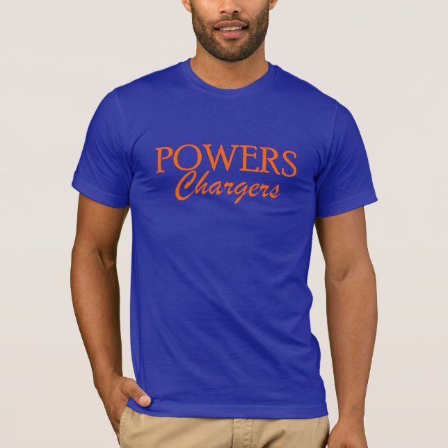 Camiseta Carregadores T original dos poderes (Frente)