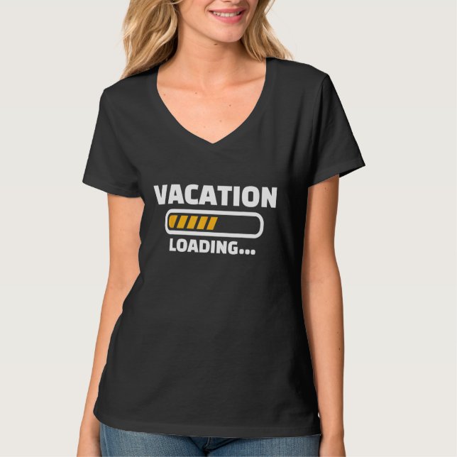 Camiseta Carregamento de férias (Frente)