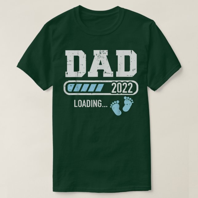 Camiseta Carregamento de Pai 2022 para o anúncio de gravide (Frente do Design)