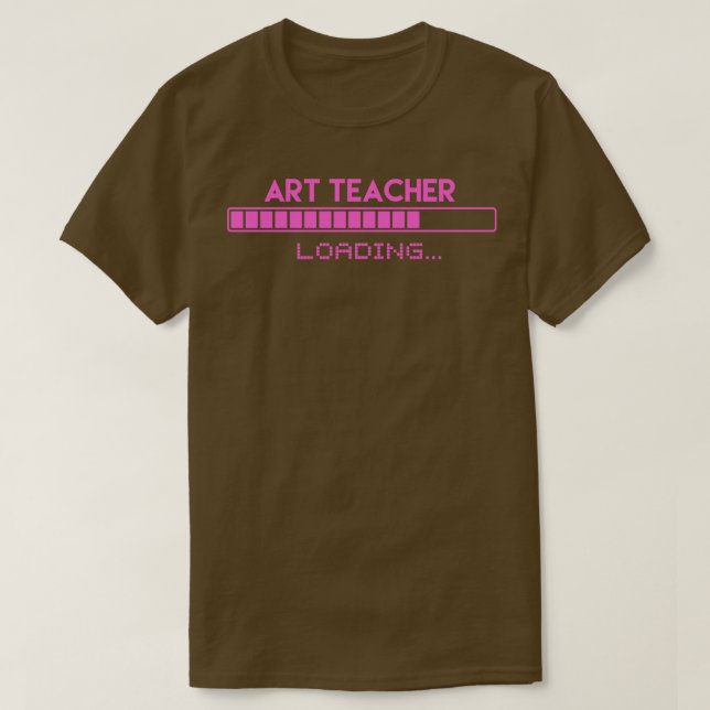 Camiseta Carregamento de Professores de Arte (Frente do Design)