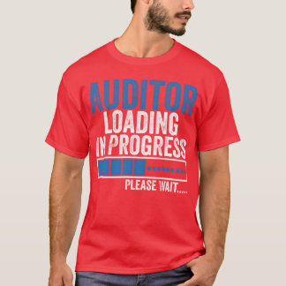 Camiseta Carregamento do Auditor em Andamento Citação Diver