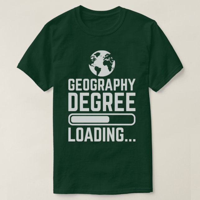 Camiseta Carregamento do Grau de Geografia (Frente do Design)