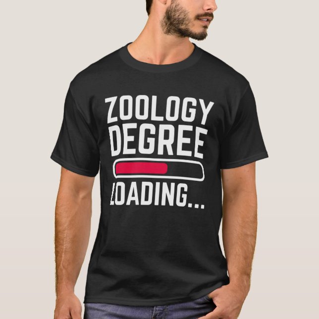 Camiseta Carregamento do Grau de Zoologia (Frente)
