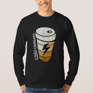 Camiseta Carregando a Bateria Relâmpago Café