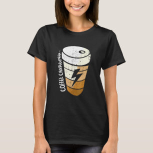 Camiseta Carregando a Bateria Relâmpago Café