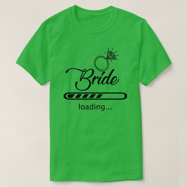 Camiseta Carregando a noiva (Frente do Design)