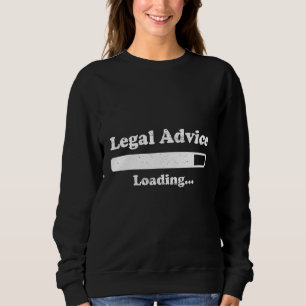 Camiseta Carregando aconselhamento jurídico estudante de di
