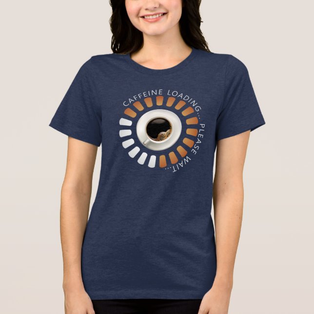 Camiseta Carregando cafeína (Frente)