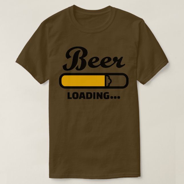 Camiseta Carregando Cerveja (Frente do Design)