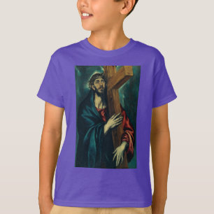 Camiseta Carregando cristo da cruz por El Greco